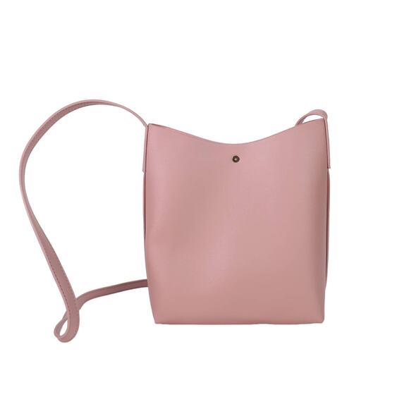 Samara Medium Vegan Leather Crossbody Shoulder Handbag - Peony Pink - NWT - Picture 3 of 10